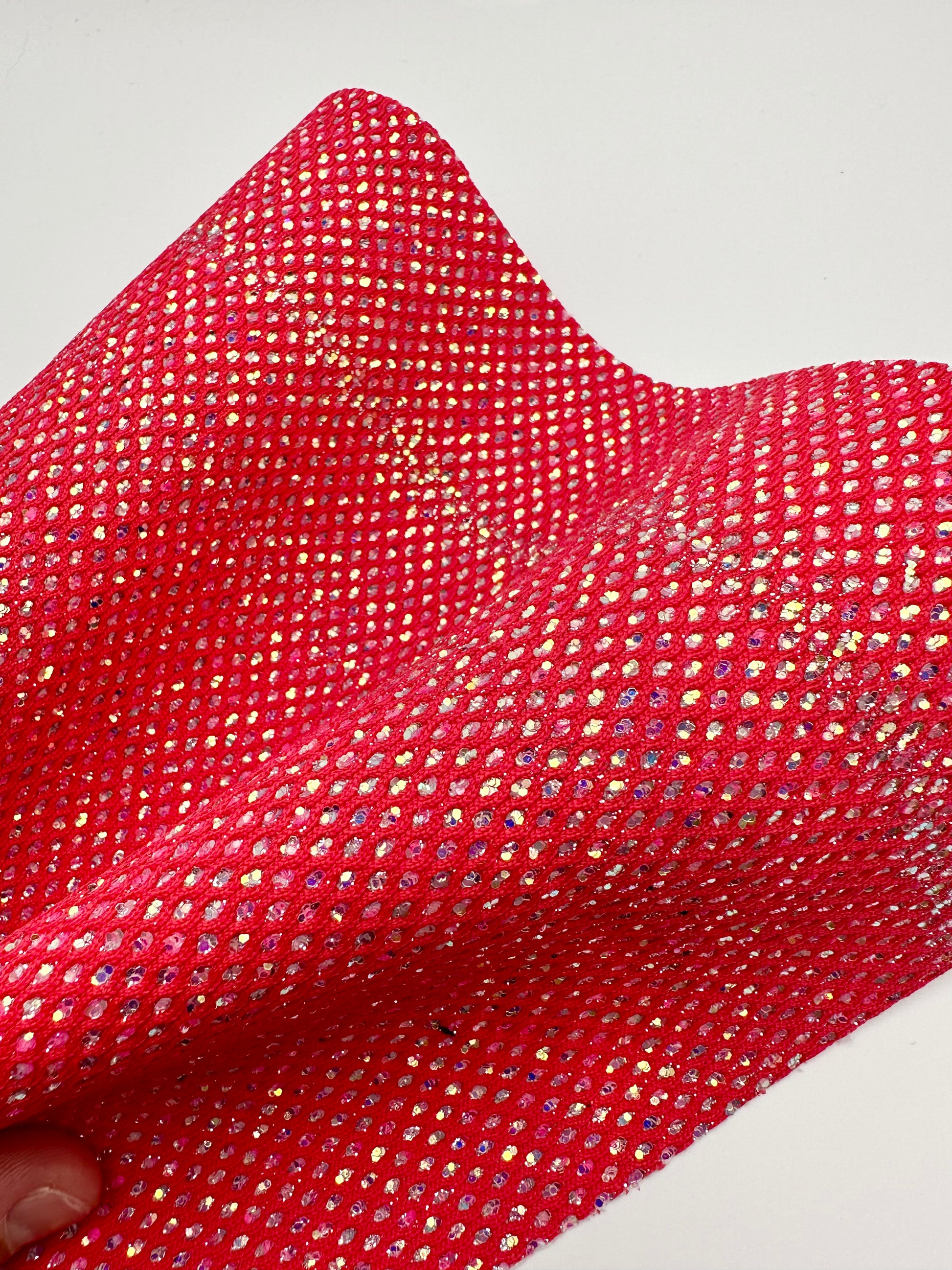 Coral Fishnet Glitter Craft Vinyl – Wonderground Fabrics
