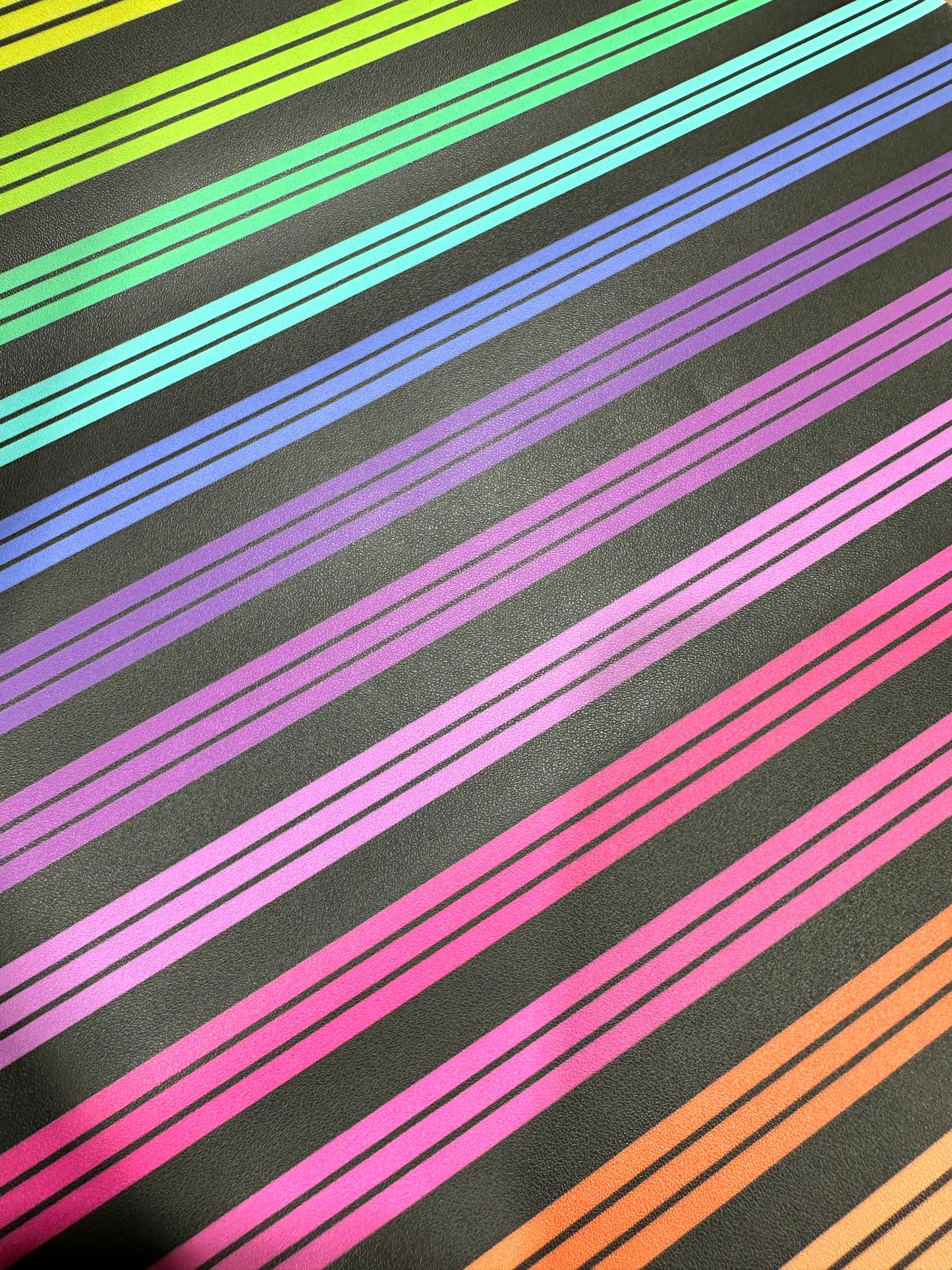 Bright Rainbow Stripe Smooth vinyl