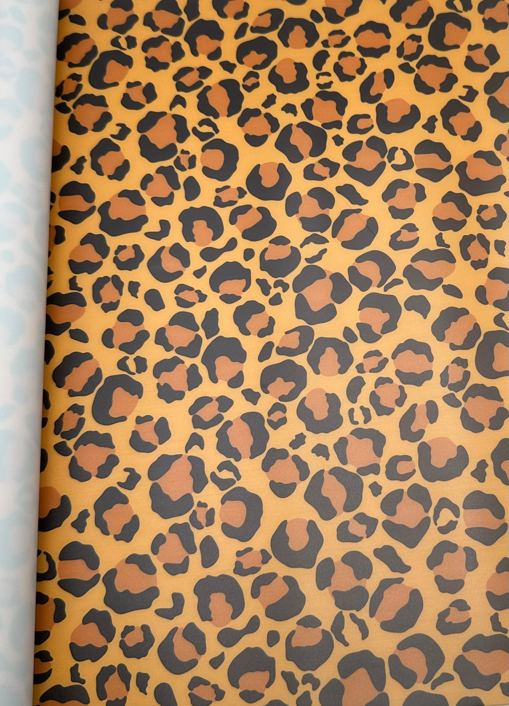 Leopard Frosted Jelly Print Vinyl