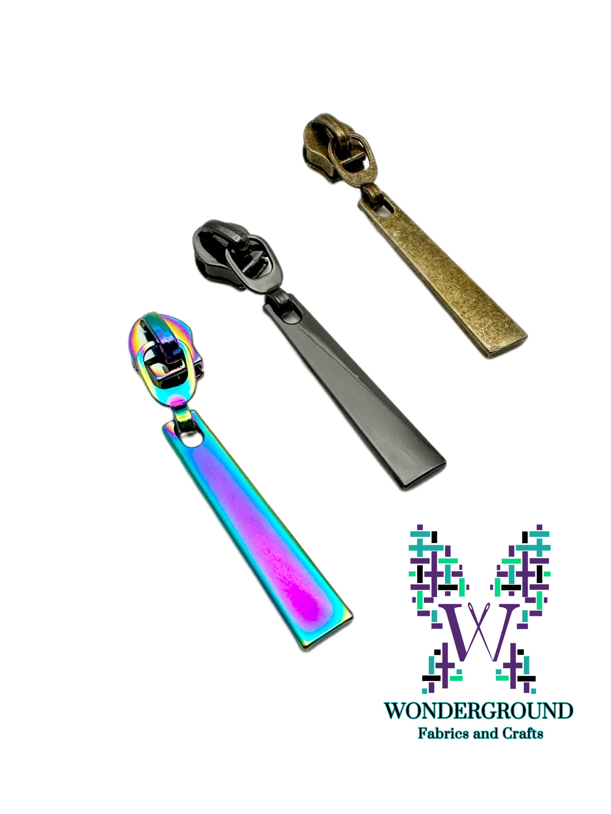 Extra Long Bar zipper pulls Wonderground Fabrics
