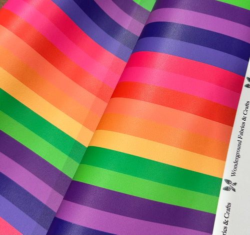 Tonal Rainbow Stripe Smooth vinyl