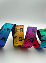 Load image into Gallery viewer, Rainbow Ombre Ruler 1” Seatbelt Webbing