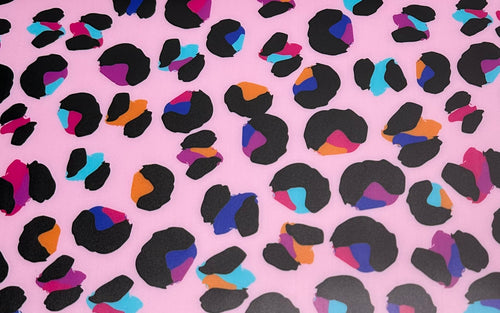 Pastel Leopard Frosted Jelly Print Vinyl
