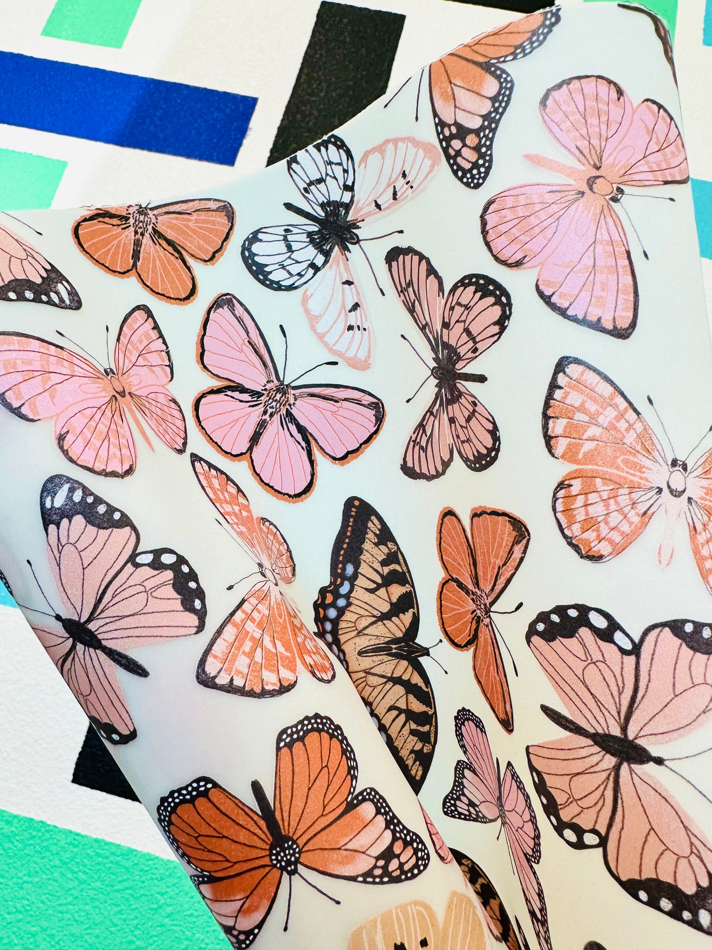 Swallowtails Frosted Jelly Print Vinyl