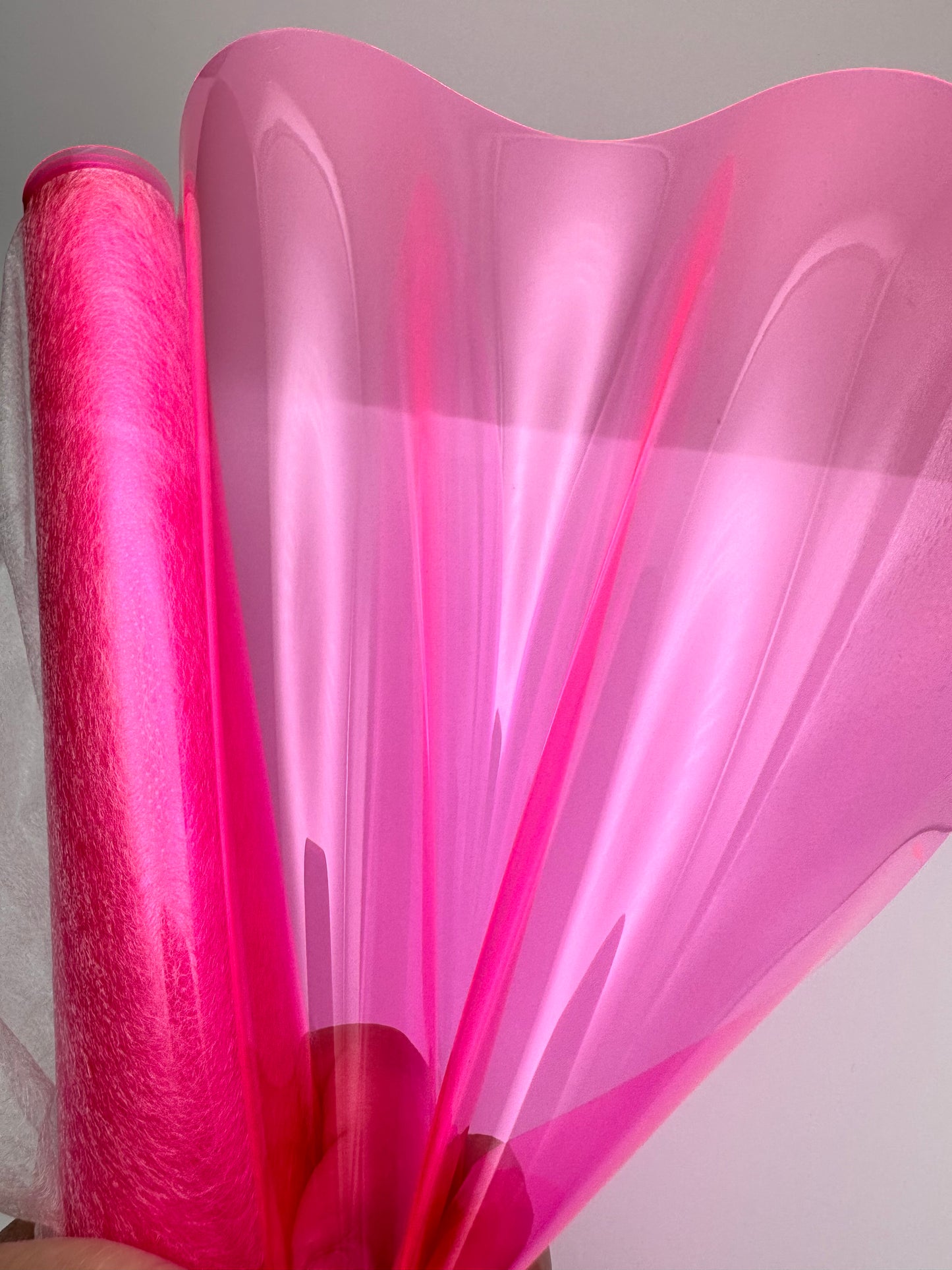 Neon Pink Clear Jelly Vinyl Lightweight  (TPU)