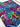 A piece of multicolored, patterned fabric, likely poly/nylon, suitable for bag-making projects.