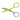 Tula Pink Glitch Green Large Ring Micro Tip Scissors
