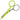 Tula Pink Glitch Green Large Ring Micro Tip Scissors