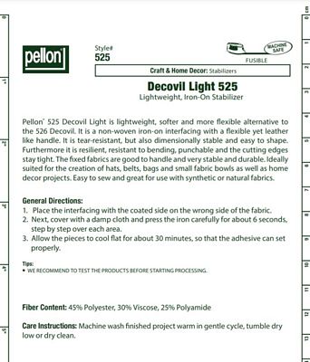 Pellon Decovil Light Stabilizer (by the yard)