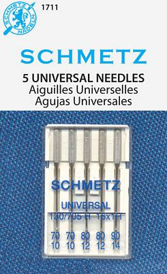 Schmetz Universal 5 pack Assortment Needles