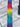 Bright Rainbow zipper tape
