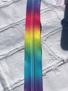 Bright Rainbow zipper tape