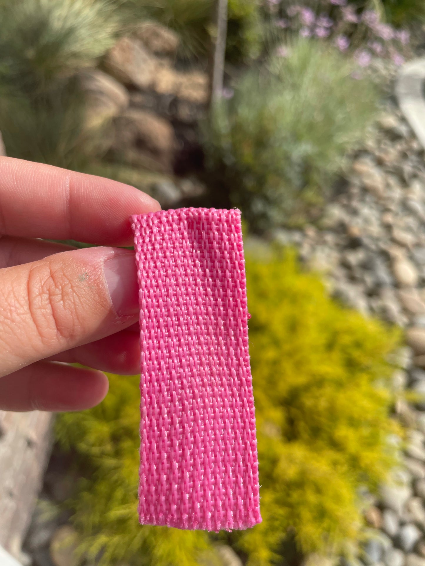 Pink 1” Polypropylene Webbing (by the yard)