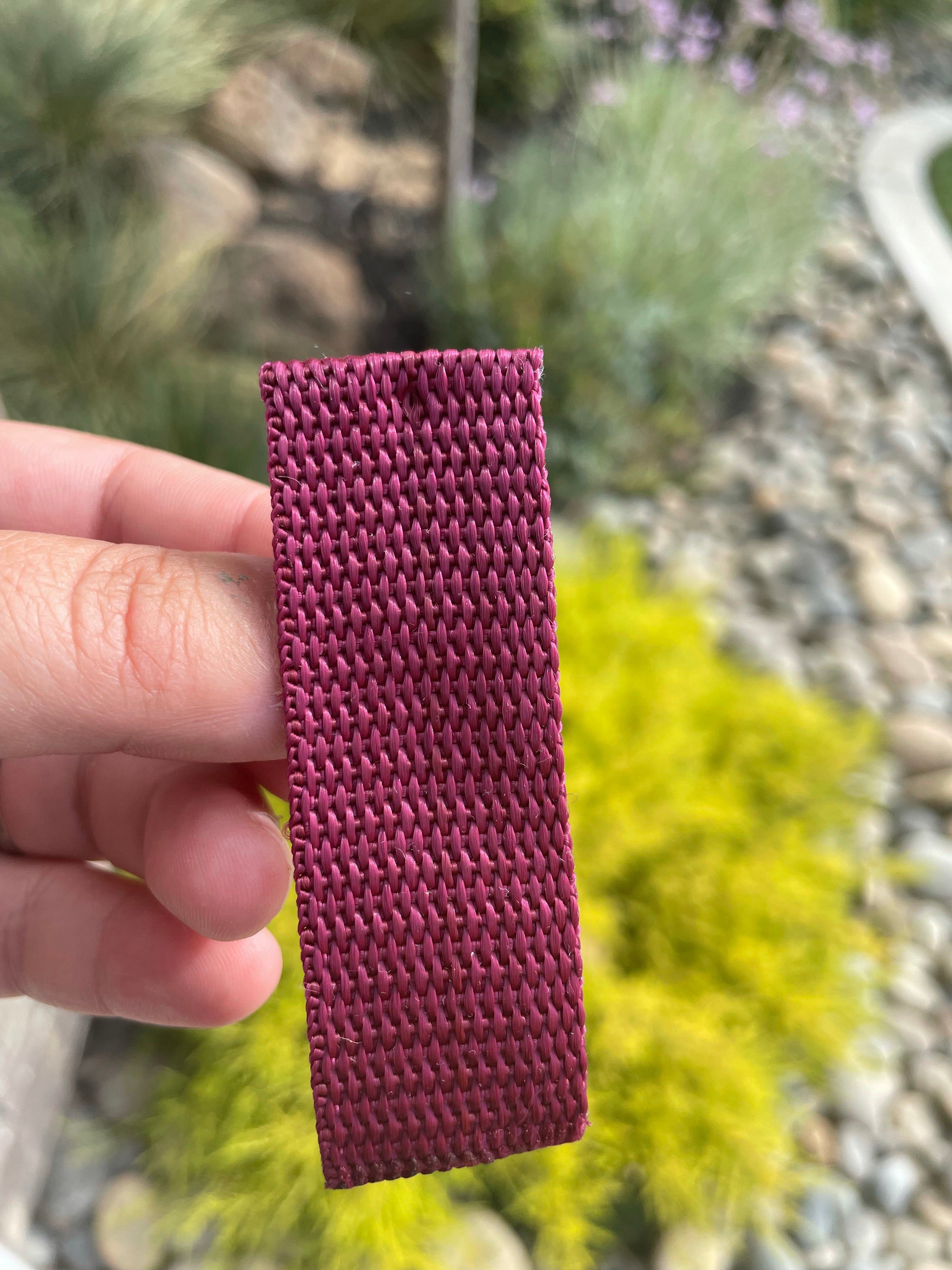 Burgundy 1” Polypropylene Webbing (by the yard)