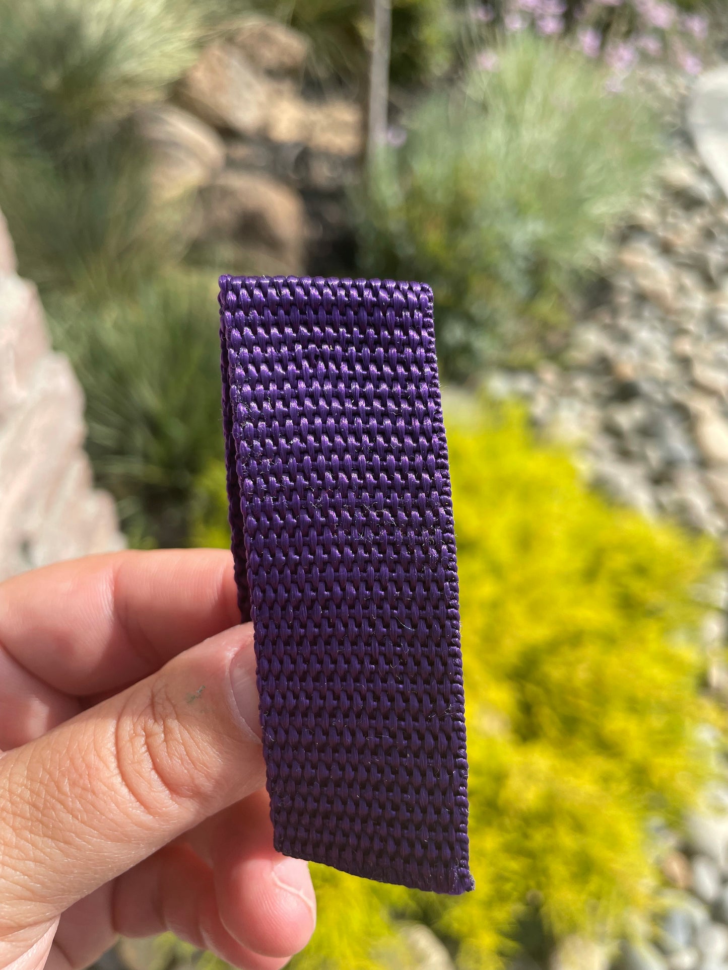 Purple 1” Polypropylene Webbing (by the yard)