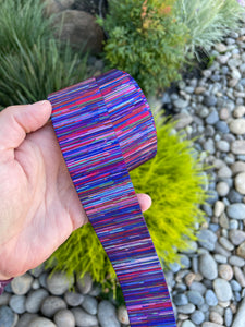 Jewel Stripe 1.5” Seatbelt Webbing (by the yard)