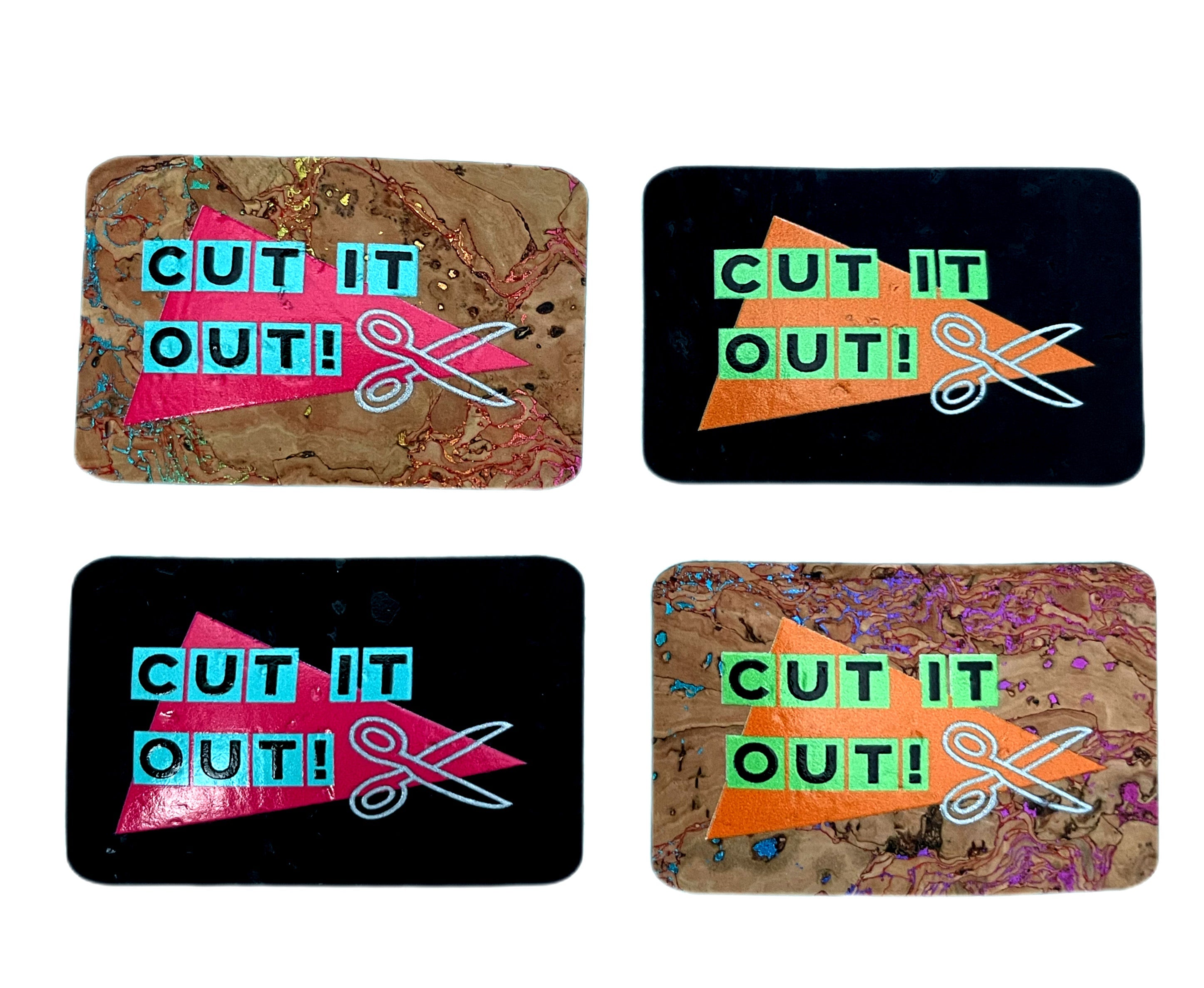 “Cut It Out” Bag Tags by Heartwood and Hide