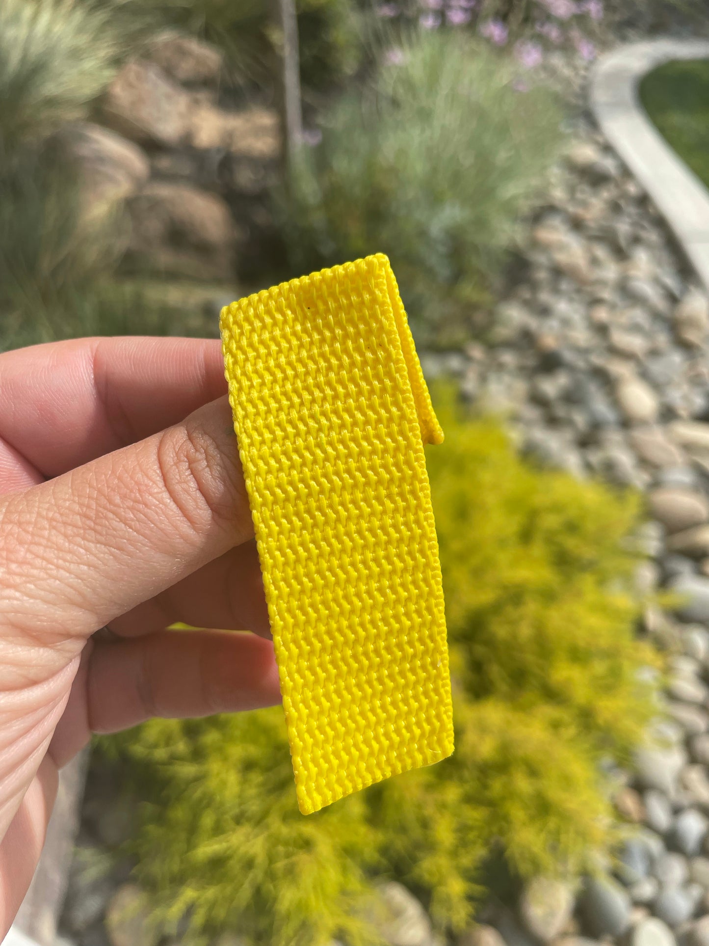 Yellow 1” Polypropylene Webbing (by the yard)