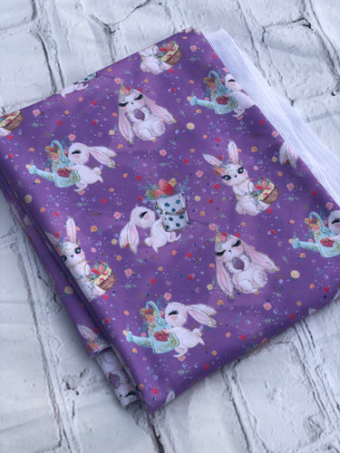 Lavender Easter bunnies