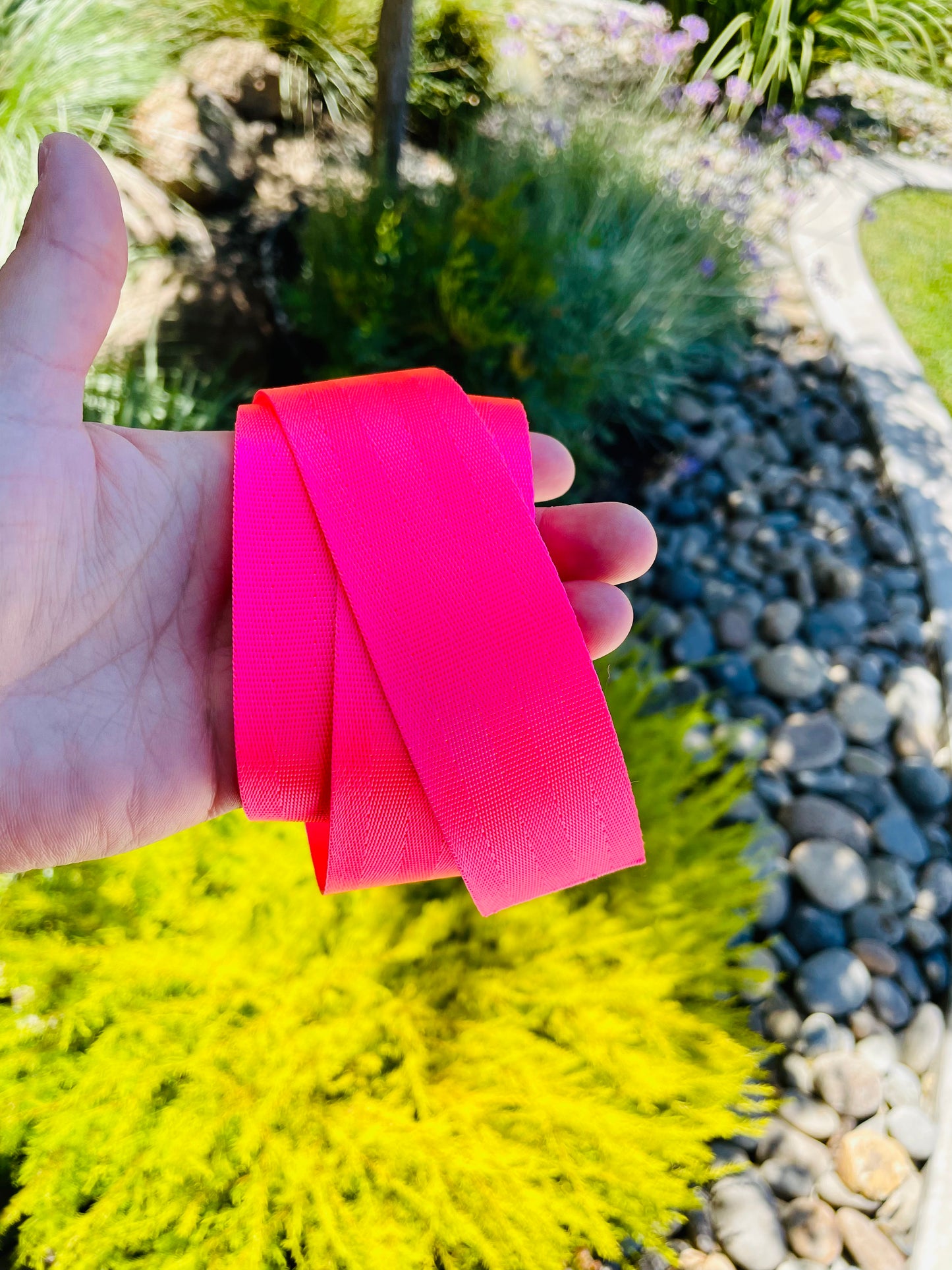 Neon Pink 1.5” Seatbelt Webbing