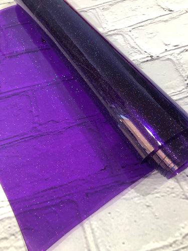 Purple Glitter Jelly Vinyl