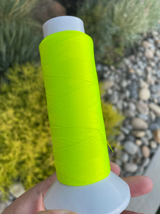 Highlighter Green Glow Embroidery Thread