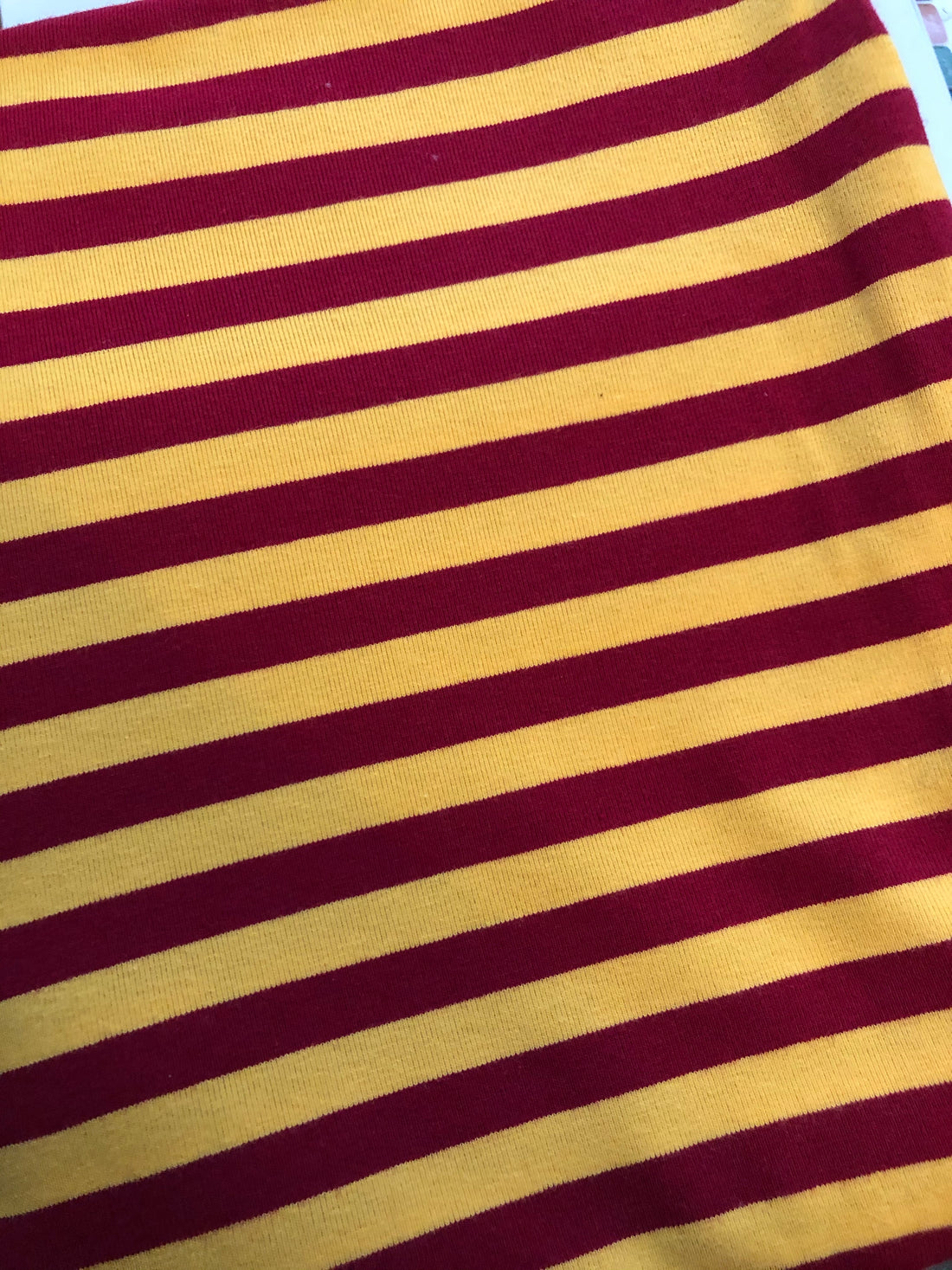 Maroon and Gold Stripe – Wonderground Fabrics