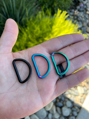 Thin D rings 1” Wide (5 packs)