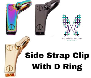 Side Strap Clips w/ D Ring