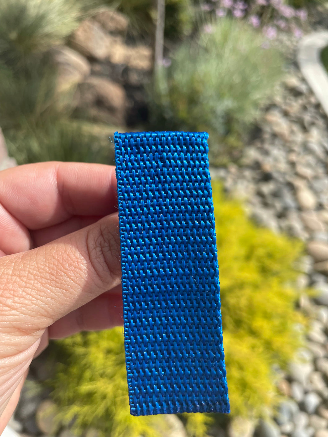 Pacific Blue 1” Polypropylene Webbing (by the yard)