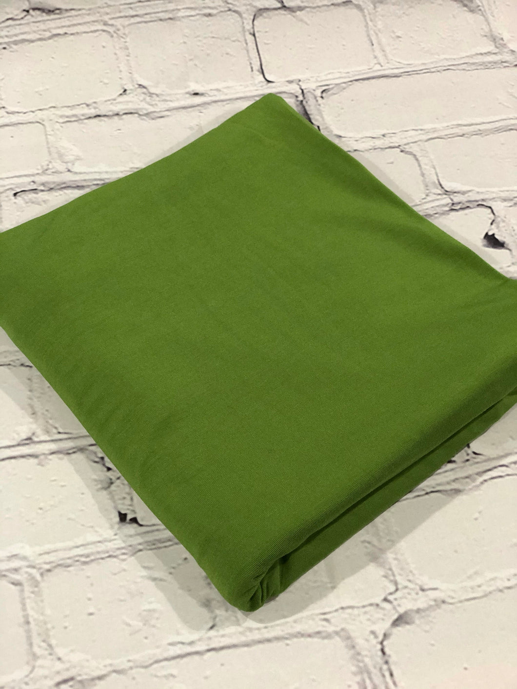 Olive Bamboo Spandex Solid