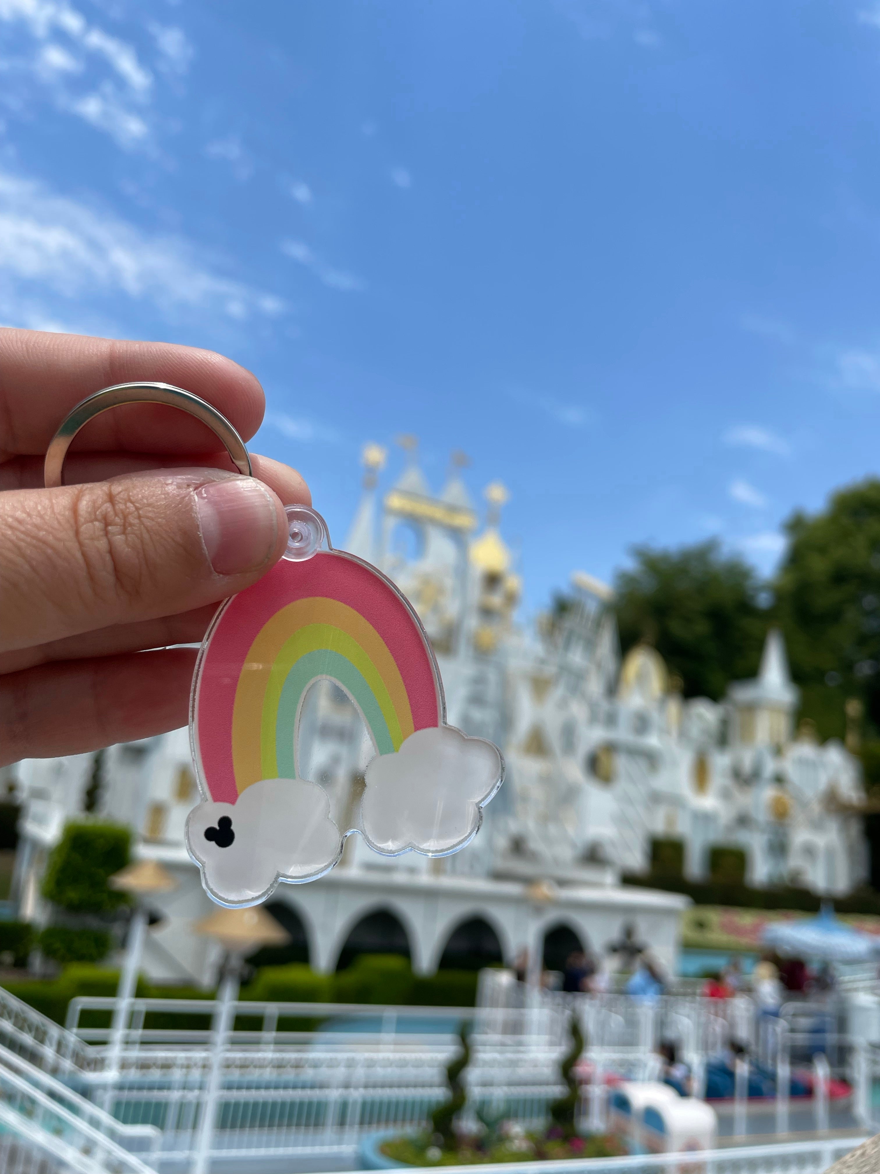 Rainbow magic keychain