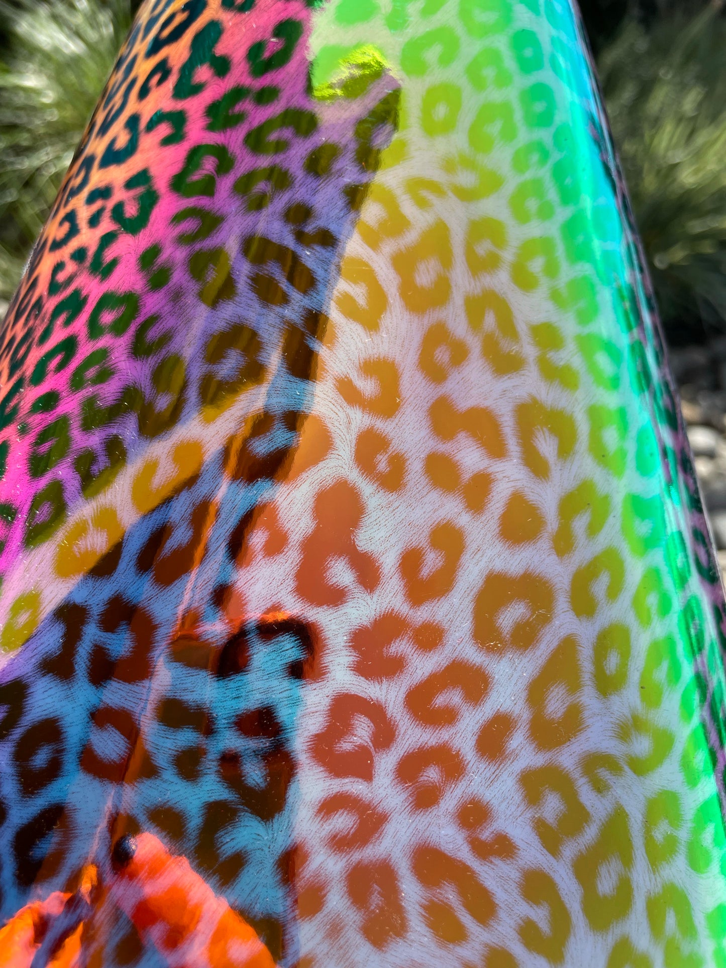 Holographic leopard print Vinyl