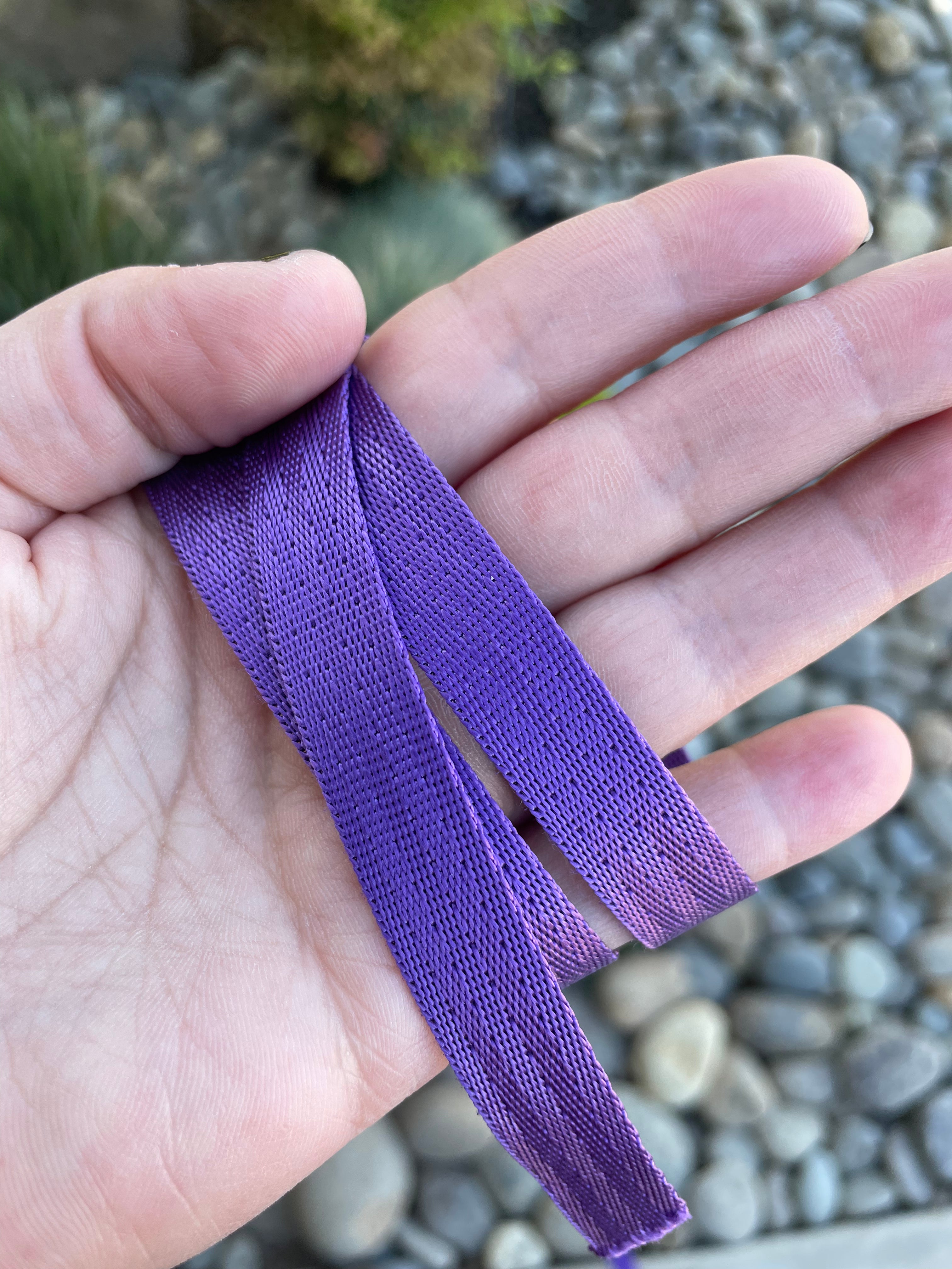 Purple 1/2” Seatbelt Webbing (by the yard)