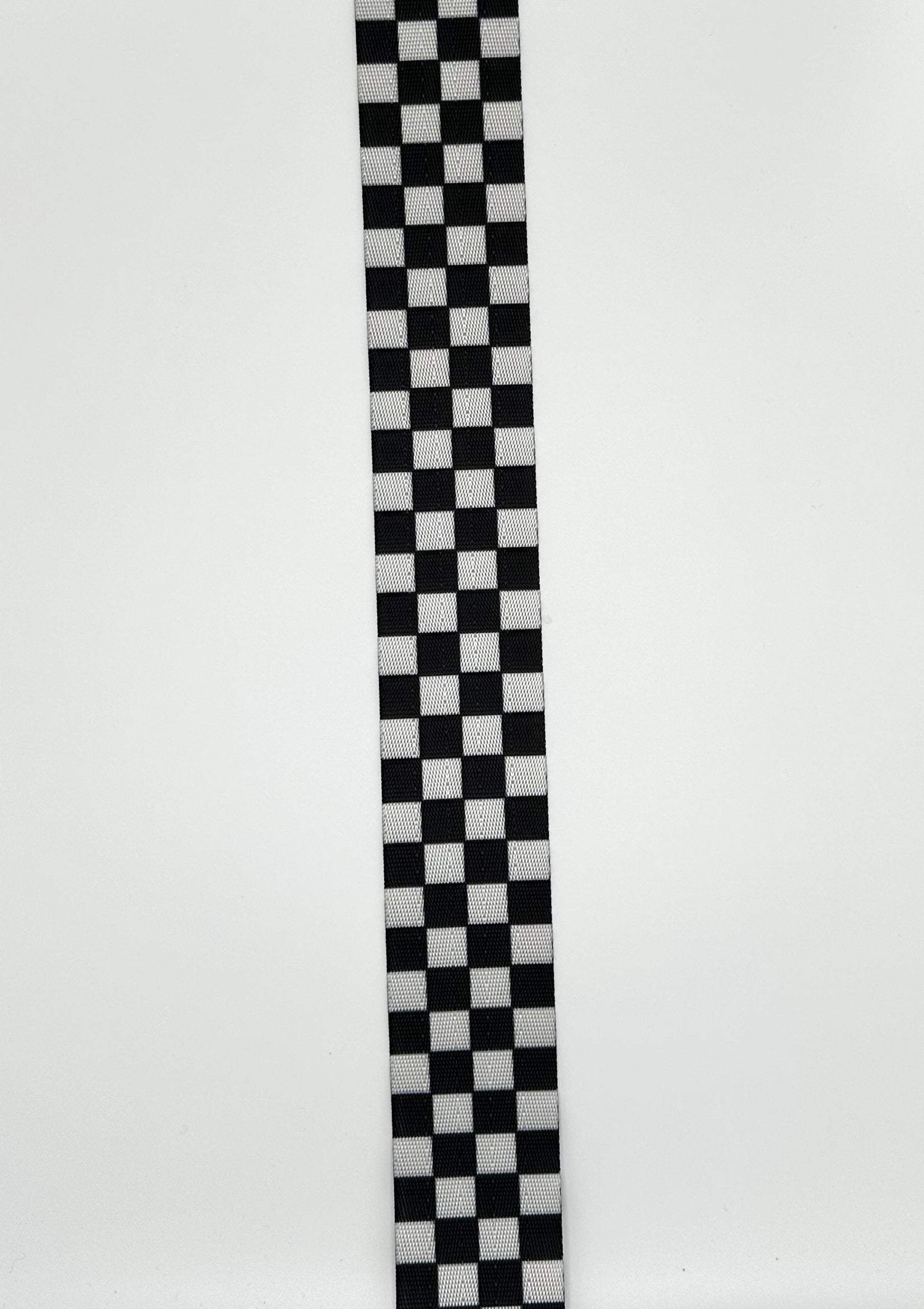 Black/White Diagonal check 1.5” Seatbelt Webbing