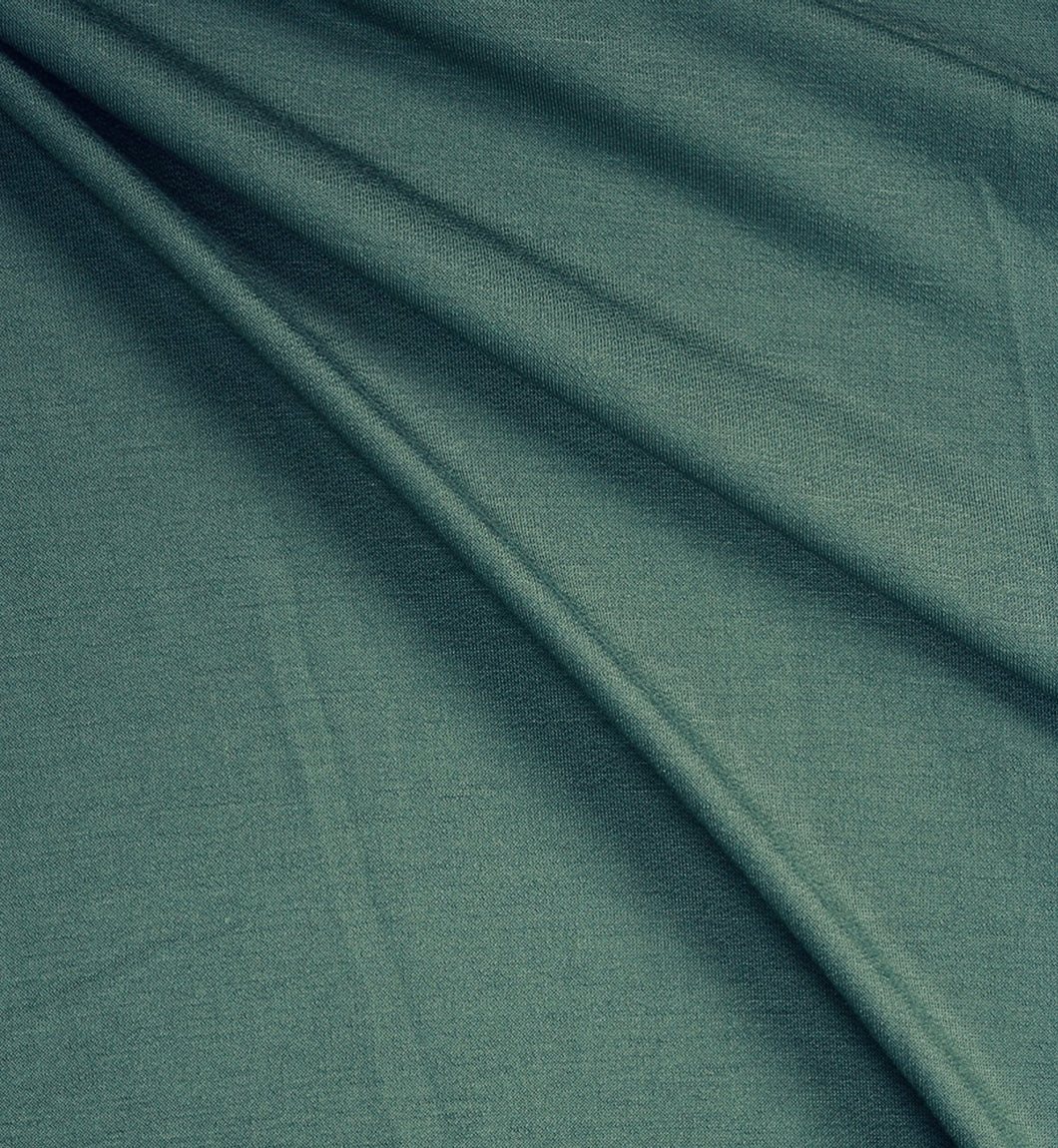 Spruce Green Rayon French Terry Solid