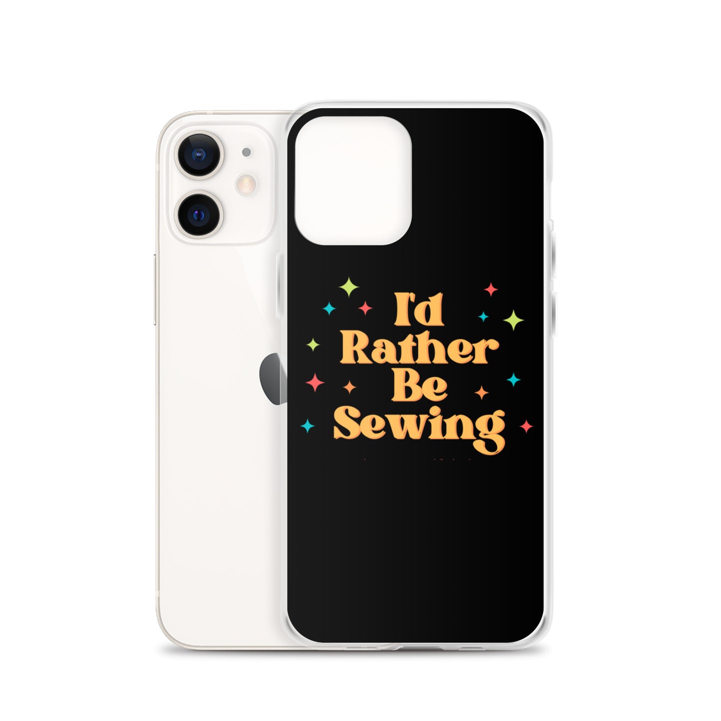Rather Be Sewing Retro iPhone Case