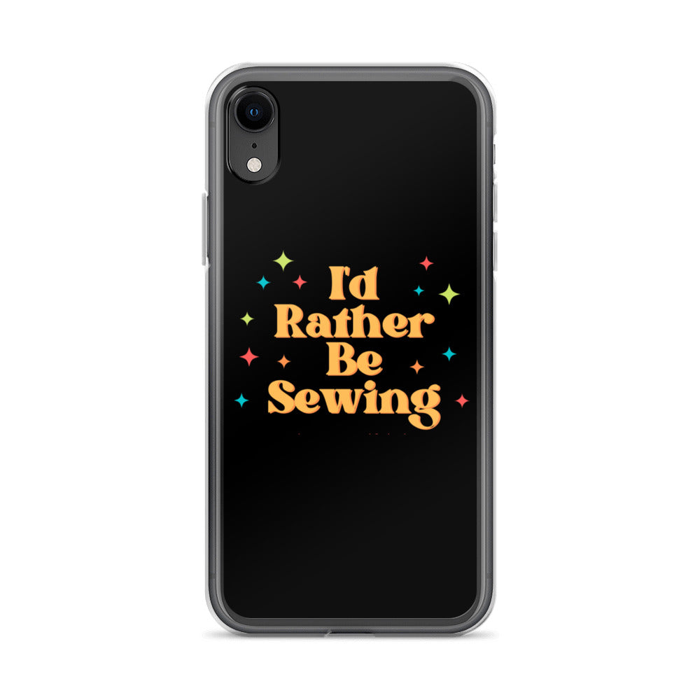 Rather Be Sewing Retro iPhone Case