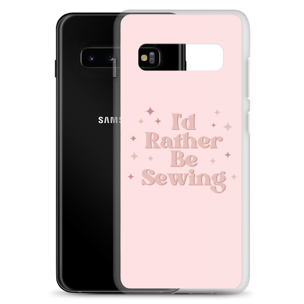 Pink Rather Be Sewing Samsung Case
