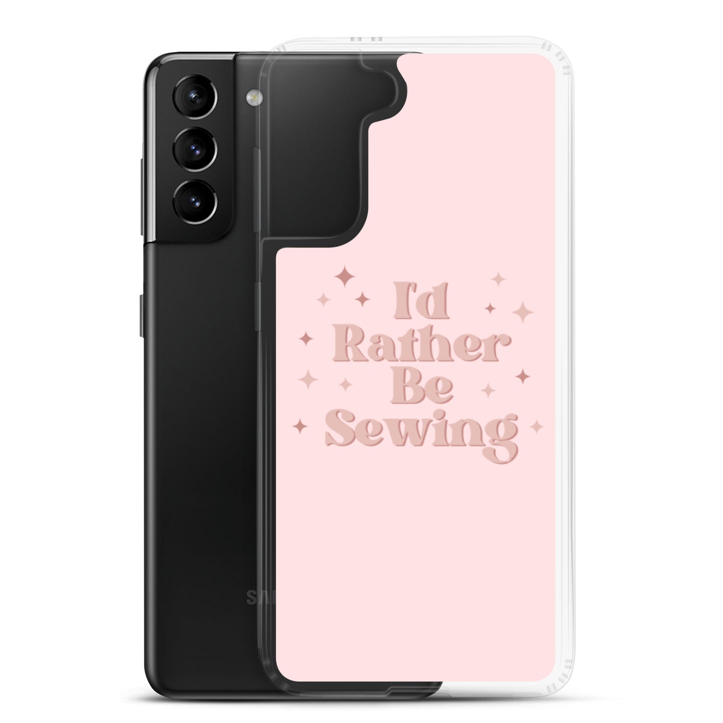 Pink Rather Be Sewing Samsung Case